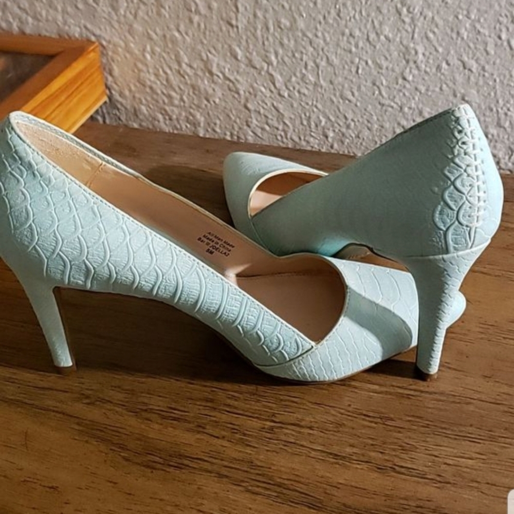 Mint colored heels